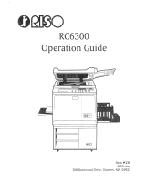 Riso RC6300 Owner's manual
