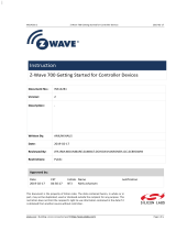 Silicon Labs Z-Wave 700 Getting Started for Controller Devices User guide