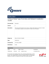 Silicon Labs Z-Wave Node Type Overview and Network Installation User guide