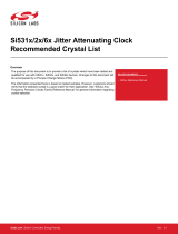 Silicon Labs Si531x/2x/6x Jitter Attenuating Clock Recommended Crystal List Reference guide