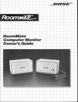 Bose MediaMate® computer speakers Owner's manual