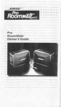Bose Pro RoomMate system Owner's manual