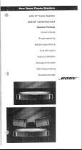 Bose vcs30 series1 Owner's manual