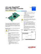 LSI MegaRAID SATA 150-4 RAID Controller User guide