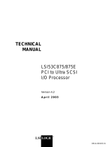 LSI LSI53C875-875E PCI to Ultra SCSI I-O Processor technical User guide