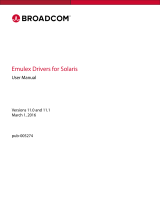 Broadcom Emulex Drivers for Solaris User  11.0 and 11.1 User guide