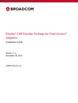 Broadcom Emulex CIM Provider Package for OneConnect Adapters User guide