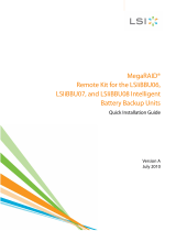 LSI MegaRAID Remote Kit for the LSIiBBU06, LSIiBBU07, LSIiBBU08 Intelligent Battery Backup Units User guide