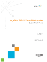 LSI MegaRAID SAS 9285CV-8e RAID Controller User guide