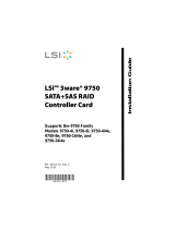 LSI LSI 3ware 9750 SATASAS RAID Controller Card User guide