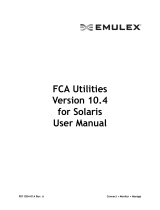Broadcom FCA Utilities Version 10.4 for Solaris User User guide