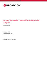 Broadcom Emulex Drivers for VMware ESXi for LightPulse Adapters User guide