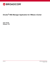 Broadcom Emulex OneCommand Manager for VMware vCenter User guide