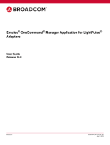 Broadcom Emulex OneCommand Manager Application for LightPulse Adapters User guide