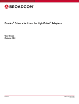 Broadcom Emulex Drivers for Linux for LightPulse Adapters User guide