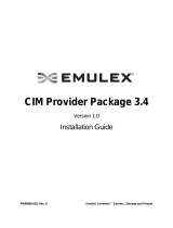 Broadcom CIM Provider Package 3.4 User guide