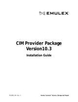 Broadcom CIM Provider Package Version10.3 User guide