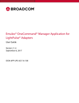 Broadcom Emulex OneCommand Manager Application for LightPulse Adapters User guide