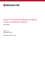 Broadcom Emulex OneCommand Manager for VMware vCenter for LightPulse Adapters User guide