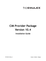 Broadcom CIM Provider Package Version 10.4 User guide