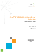 LSI MegaRAID LSIiBBU09 Intelligent Battery Backup Unit User guide