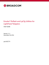 Broadcom Emulex Elxflash and LpCfg Utilities for LightPulse Adapters User guide