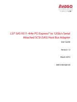 Broadcom LSI SAS 9311-4i4e PCI Express to 12Gb/s Serial Attached SCSI (SAS) Host Bus Adapter User guide