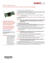 Broadcom LSI SAS 9207-4i4e PCI Express to 6Gb/s SAS Host Bus Adapter User guide