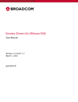 Broadcom Emulex Drivers for VMware ESXi User  11.0 and 11.1 User guide