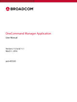 Broadcom OneCommand Manager Application User 11.0 and 11.1 User guide