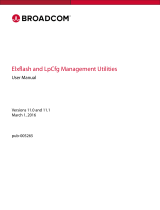 Broadcom Elxflash and LpCfg Management Utilities User 11.0 and 11.1 User guide