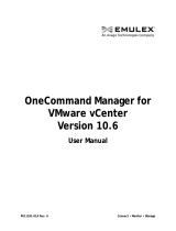 Broadcom OneCommand Manager for VMware vCenter Version 10.6 User User guide