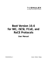 Broadcom Boot Version 10.6 for NIC, iSCSI, FCoE, andRoCE Protocols User guide