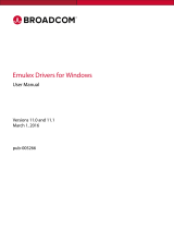 Broadcom Emulex Drivers for Windows User 11.0 and 11.1 User guide