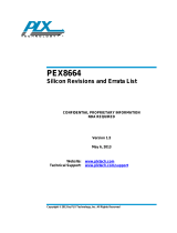 Broadcom PEX 8664 Silicon Revisions and Errata List User guide