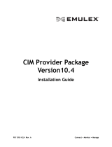 Broadcom CIM Provider Package Version10.4 User guide
