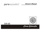 Pure Acoustics SW65 User manual