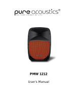 Pure Acoustics PMW 1212 User manual