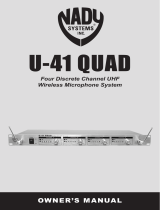 Nady Systems U-41 QUAD Owner's manual