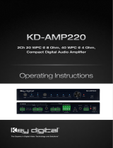 Key Digital KD-AMP220 Operating instructions