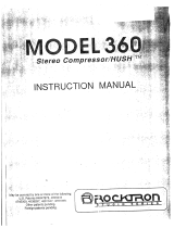 Rocktron 360 Compressor Owner's manual