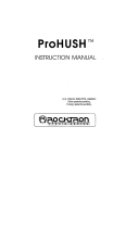 Rocktron HUSH, Pro​ Owner's manual