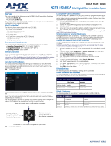 AMX NCITE-813 User guide