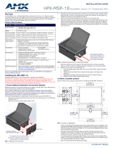 AMX HPX-MSP-10 Installation guide