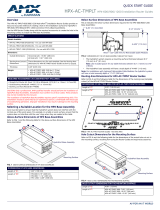 AMX HPX-AC-TMPLT-600 Quick start guide