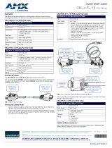 AMX CBL-HDMI-FL Quick start guide