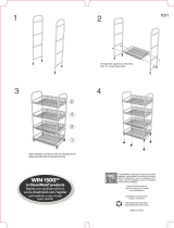 ClosetMaid 4 Tier Rolling Cart Installation guide