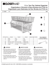 ClosetMaid 12 In. 2-tier Cabinet Organizer Installation guide