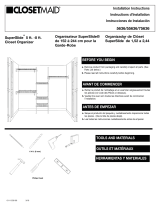 ClosetMaid 5 Ft.-8 Ft. Organizer Operating instructions