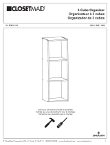 ClosetMaid 3 Vertical Cube Organizer User manual